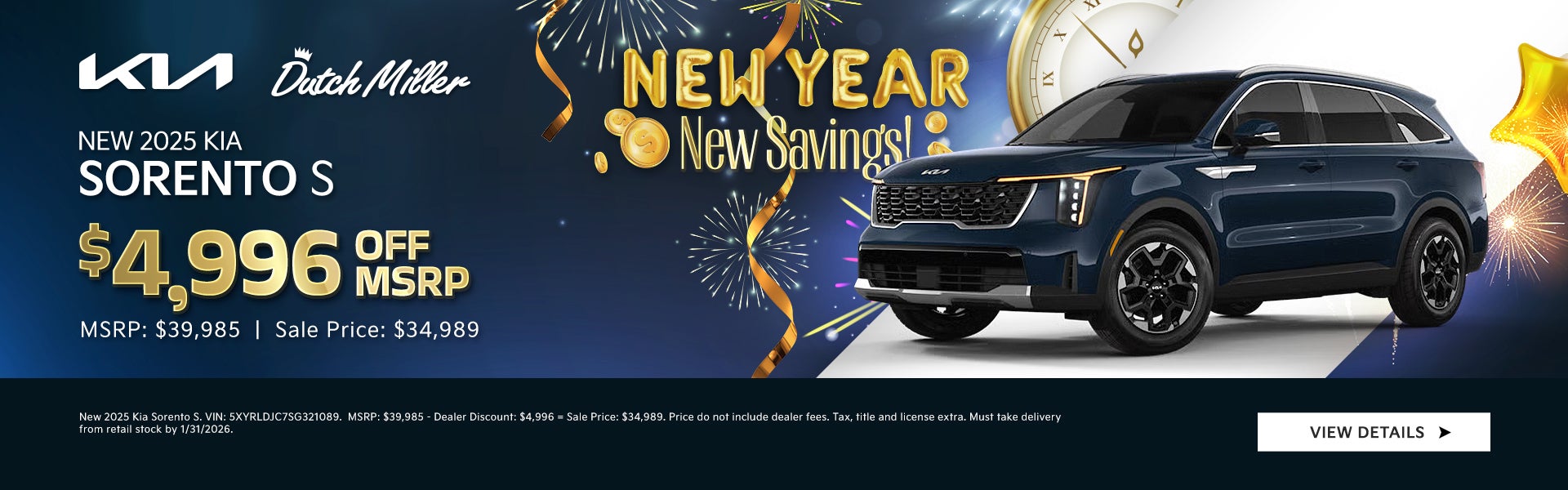 2025 Kia Sorento S