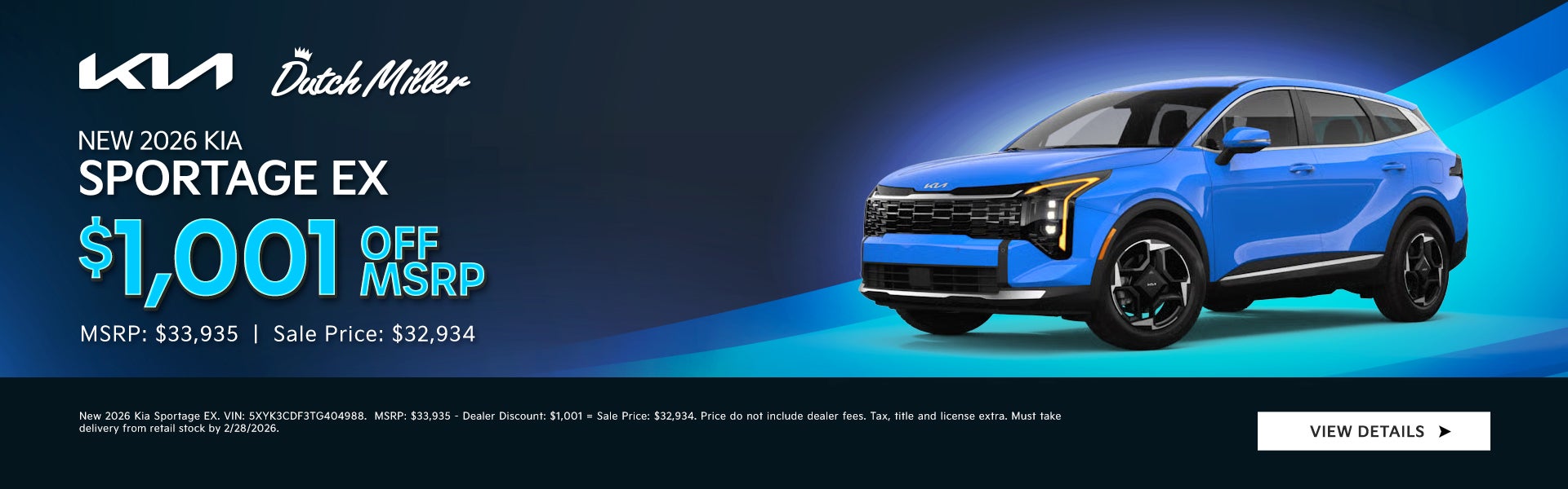 New 2026 Kia Sportage EX