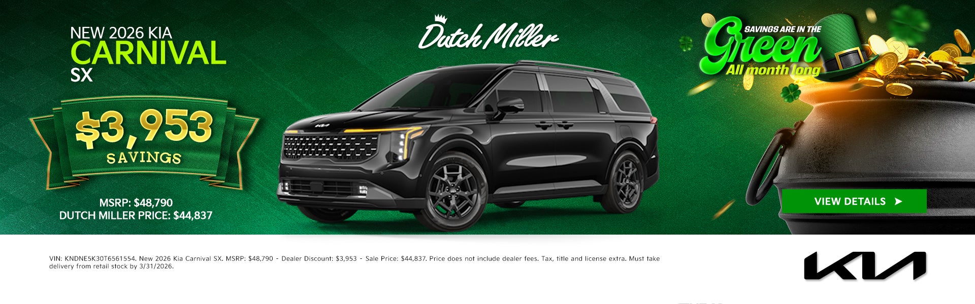 New 2026 Kia Carnival SX