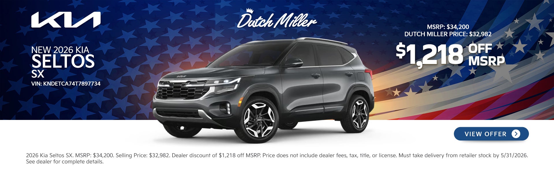New 2026 Kia Seltos SX 