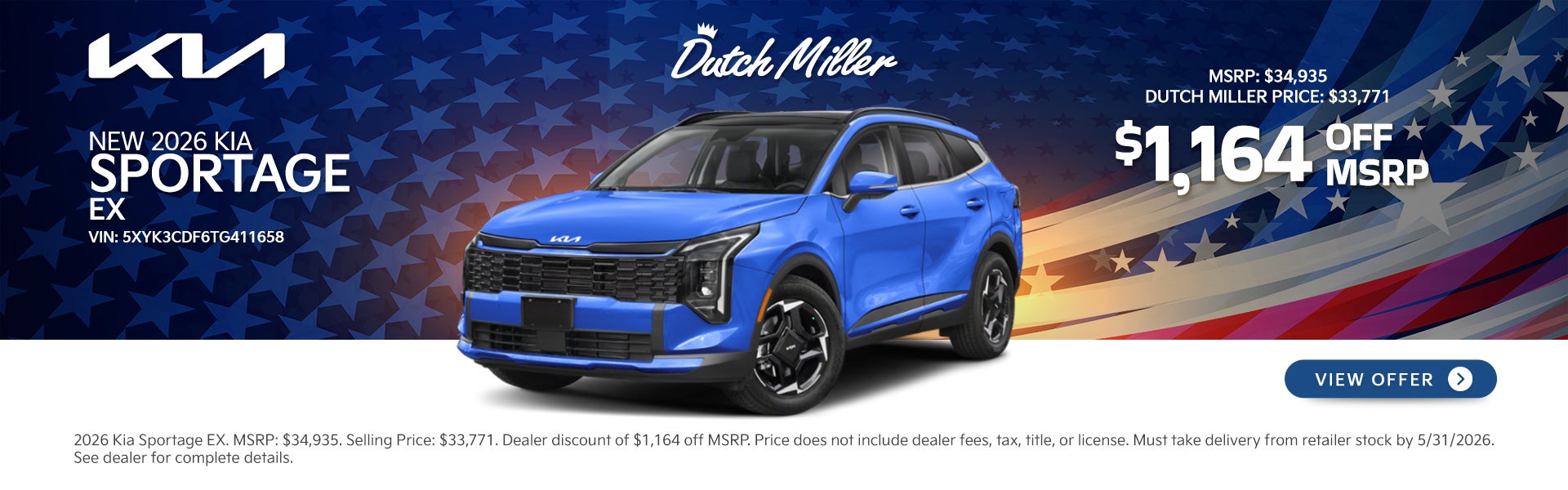 New 2026 Kia Sportage EX