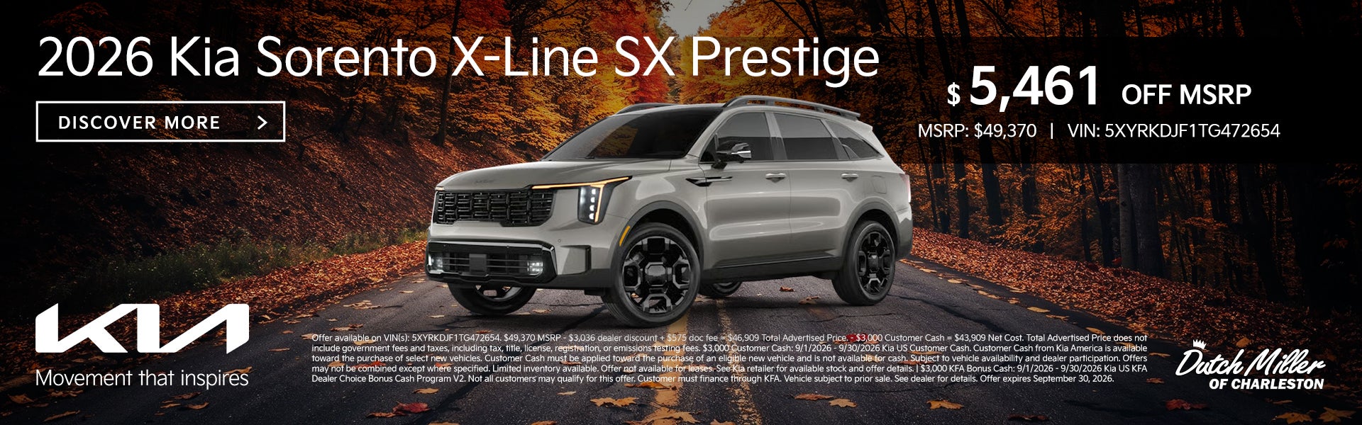 New 2026 KIA SORENTO XL-LINE SX PRESTIGE