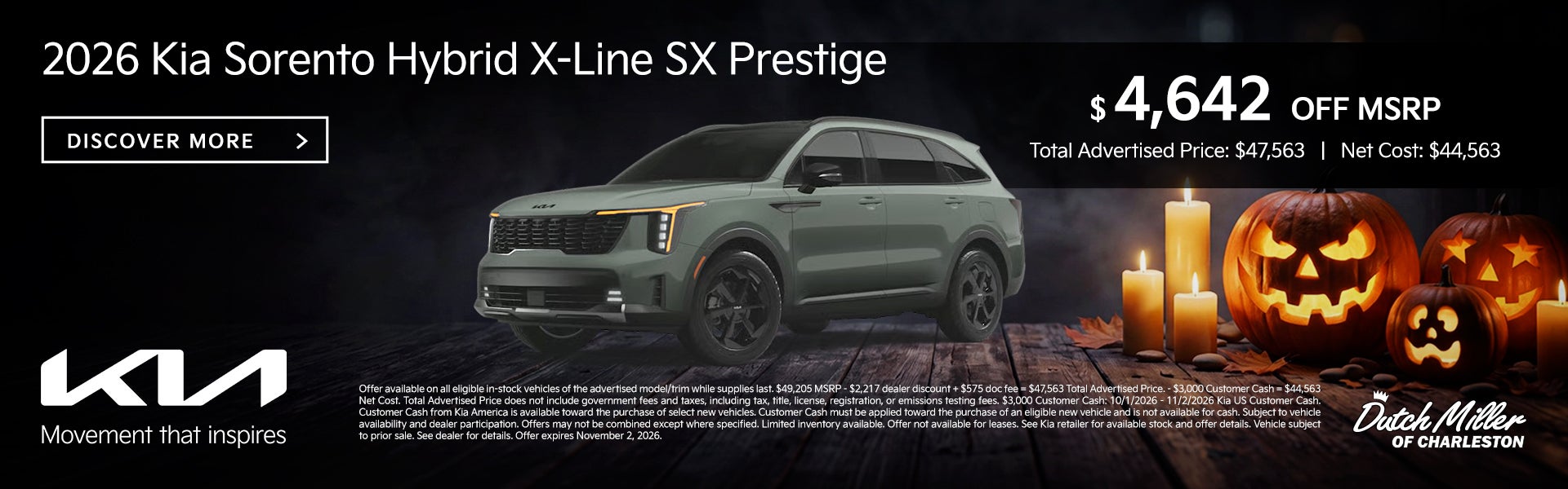 2026 KIA SORENTO HYBRID X-LINE SX PRESTIGE 